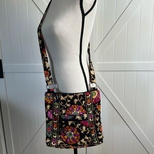 Vera Bradley Quilted Floral Crossbody Bag Purse Multicolor Adjustable Strap